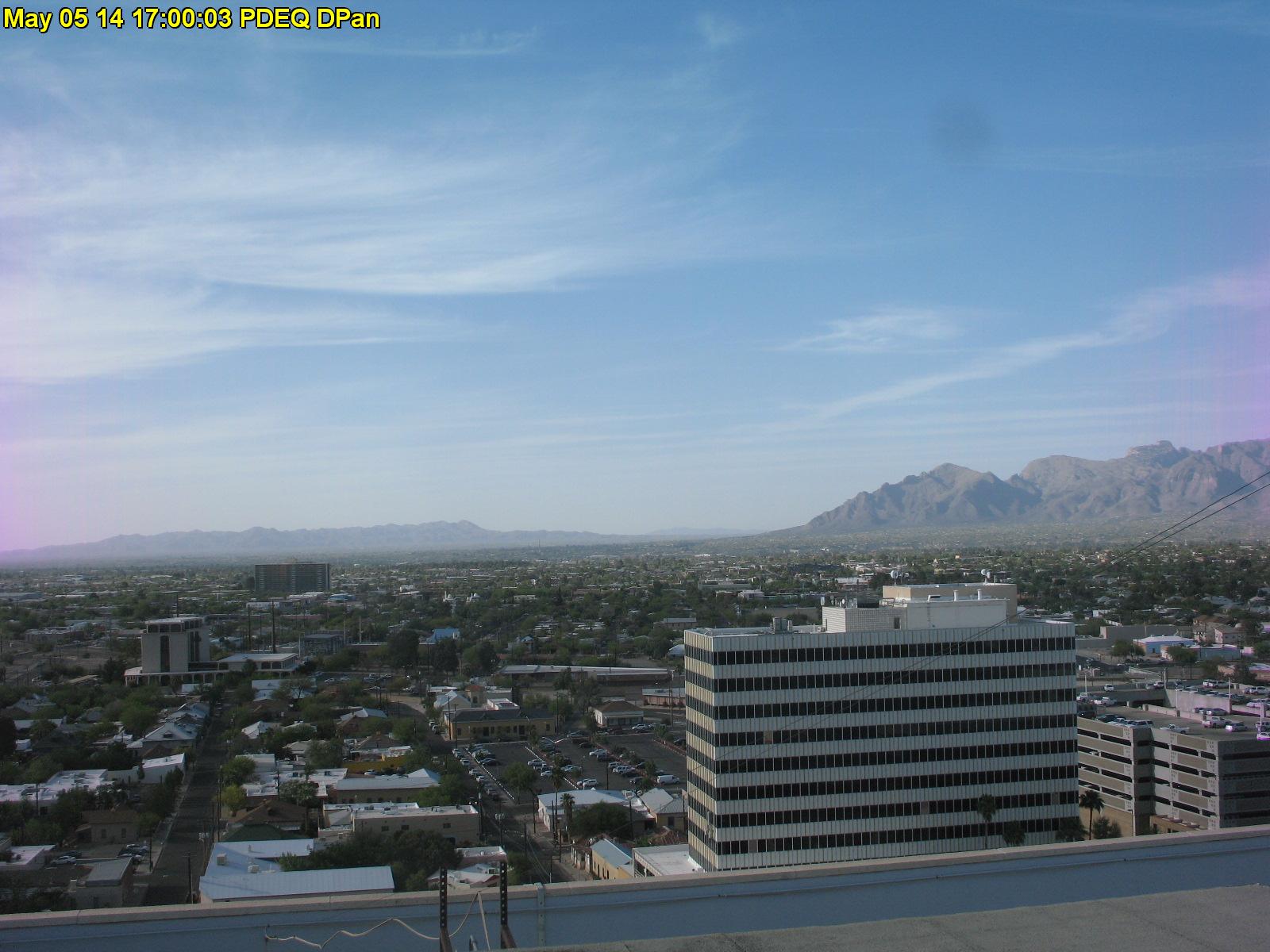 Welcome to the Pima County Department of Environmental Quality Air Info Now web site, dedicated to providing current air quality information for the metropolitan Tucson area, Arizona. Panorama photo, click to view individual picture