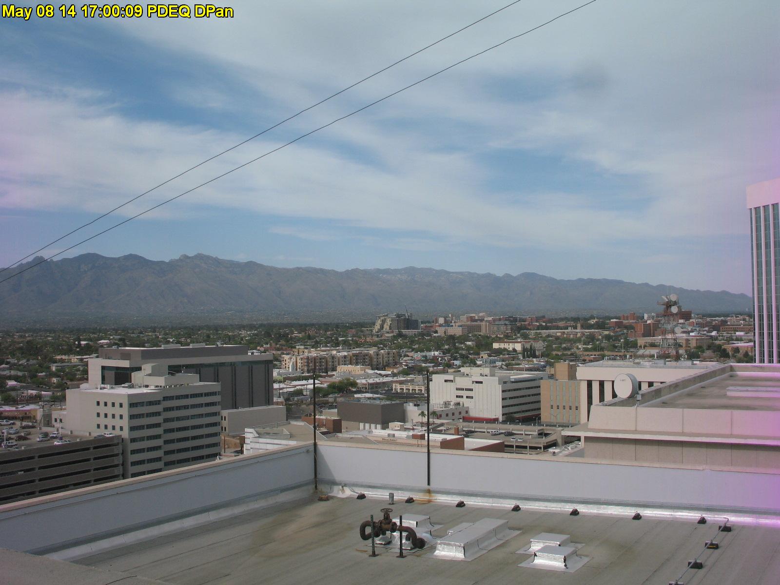 Welcome to the Pima County Department of Environmental Quality Air Info Now web site, dedicated to providing current air quality information for the metropolitan Tucson area, Arizona. Panorama photo, click to view individual picture