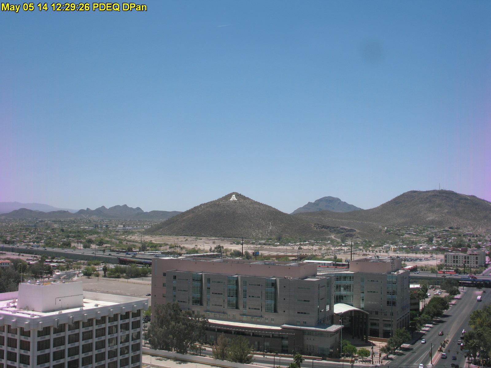 Welcome to the Pima County Department of Environmental Quality Air Info Now web site, dedicated to providing current air quality information for the metropolitan Tucson area, Arizona. Panorama photo, click to view individual picture